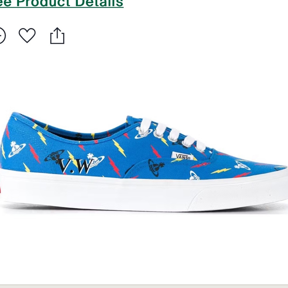 Vans Authentic Vivienne Westwood Anglomania Size US Men 5.5 US Women’s 7.0